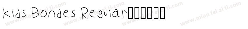 Kids Bondes Regular字体转换